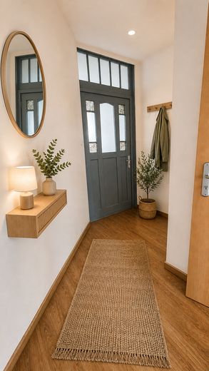Clevere Kapitalanlage: Charmante 1-Zimmer-Wohnung in der Nähe historischer Kirche – Flur _KI