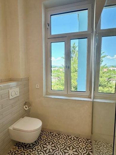 Ausblick Bad ins Grüne