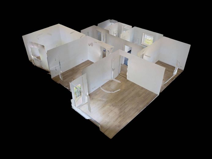 ** Moderne 4-kamer-begane-grondwoning met terras&daglichtbad in Roding ** – 3D-Ansicht Grundriss