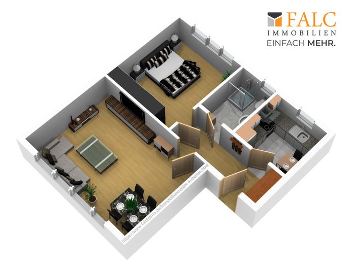 Ihr modernes Nest in Westerholt: Frisch saniertes Juwel für Singles &amp; Paare! – FALC-StSc-82260_Grundriss