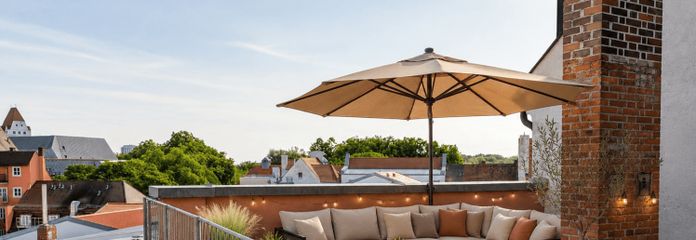 Splendido appartamento di 2 locali con cucina componibile e terrazza sul tetto nel centro storico!