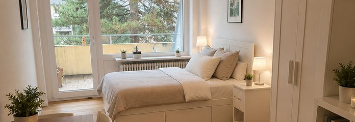 Zimmer gestaged mit AI