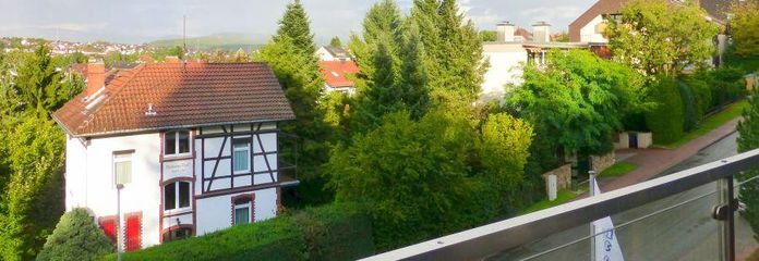 Blick vom Balkon