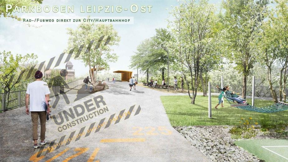 3-Zi. WHG + Balkon + Aufzug+Garten – Parkbogen Ost in Bau