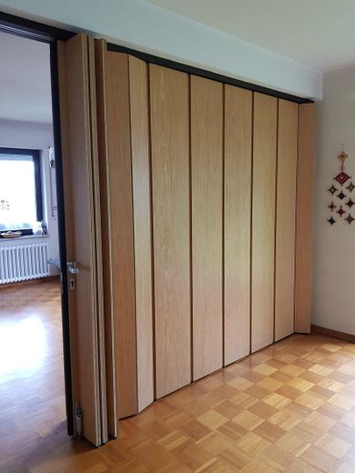 Falt-Schiebetür im Essbereich