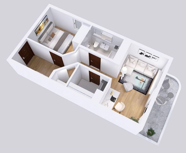 Wohnung 2 - Grundriss