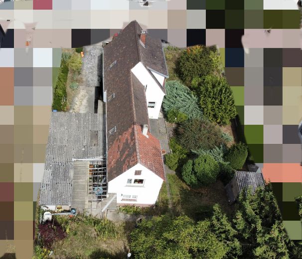 Luftbild Haus-seitlich Garten