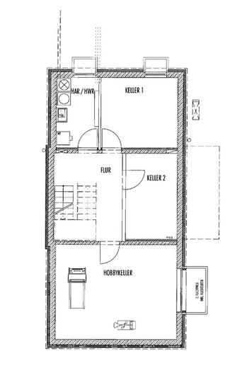 Exklusives Einfamilienhaus mit Keller und sehr großem Grundstück – Keller