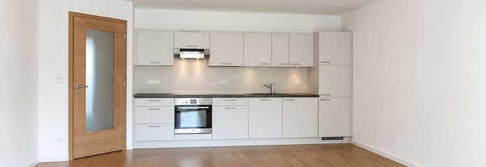 Wohnung/3-Zimmer/Garten/Terrasse/ruhig – Wohnzimmer mit Küche