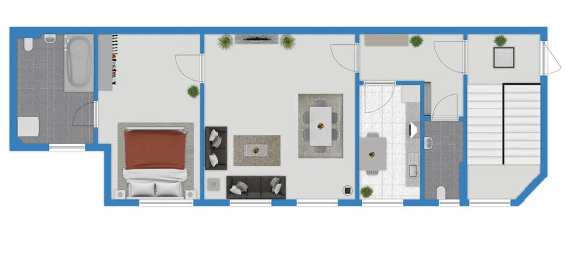 Perfekte Lage, Perfektes Zuhause: Gemütliche 2-Raumwohnung mit Erstklassiger Infrastruktur – Grundriss