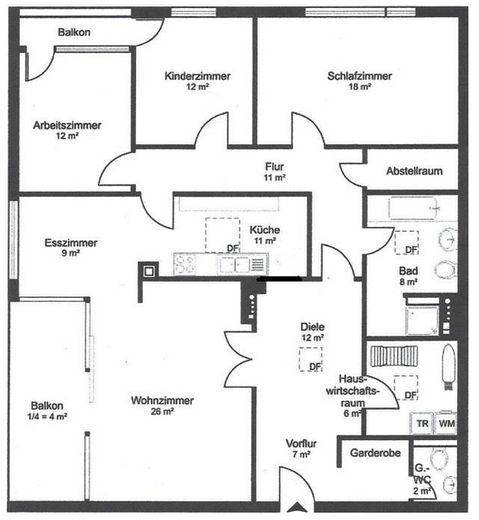 Lichtdurchflutete 4-Zimmer-Wohnung mit 138 m², inkl. Tiefgarage und Balkon in Hamburg-Bergedorf – फोटो 21