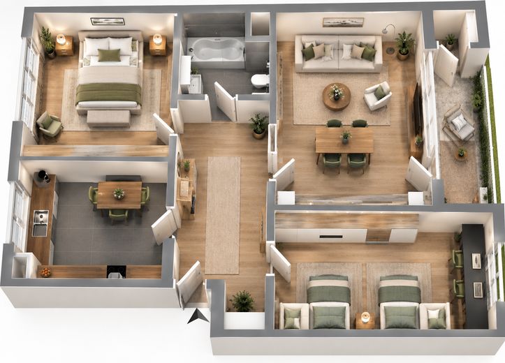 Leere, provisionsfreie und helle 3-Zi.-Whg. mit Balkon und Stellplatz – Foto 25