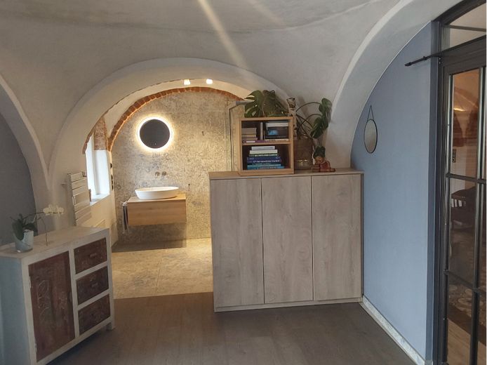 Zimmer mit -en Suite Bad