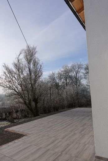 Domaine rural isolé avec infrastructure autonome – 4 ha, fonctionnement en îlot, autosuffisance | Sans agent immobilier – Blick auf Terasse