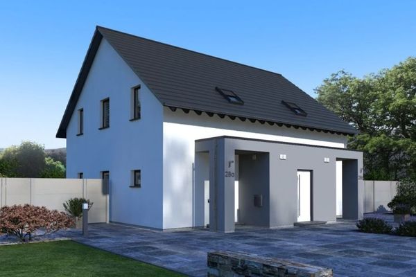 Двоквартирний будинок для економії! Лише по 388.500,-EUR за кожну половину будинку/ділянку!