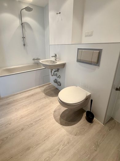 Wohnen mit Blick auf Burg Frankenstein -Erstbezug nach Renovierung- 2-Zimmer mit EBK & TG-Stellplatz – Bad