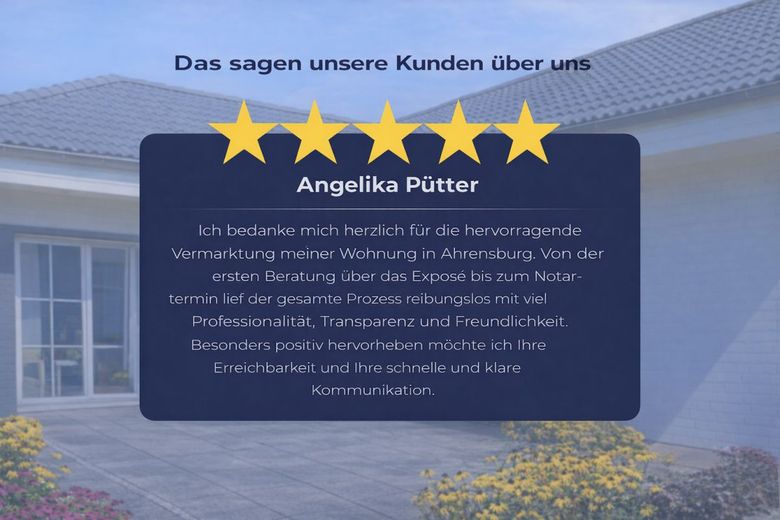 Modernisierte 3-Zimmer-Wohnung mit Tiefgaragenstellplatz in
bester Lage von HH-Meiendorf – Das sagen unsere Kunden
