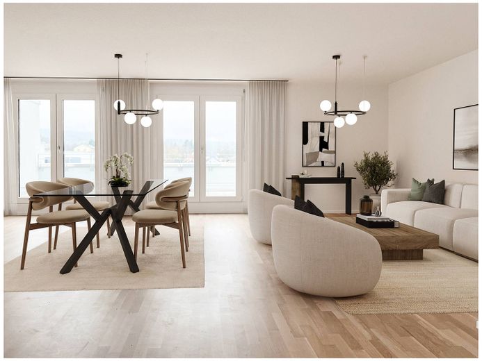 Stylish 4-room apartment in a central location in Butzbach! – Wohnzimmer 1