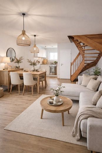 Zonder makelaarscourtage! Belegging (4,75% rendement) of eigen gebruik I Maisonnettewoning in Gartenberg – Wohn-/Essbereich (Beispiel)