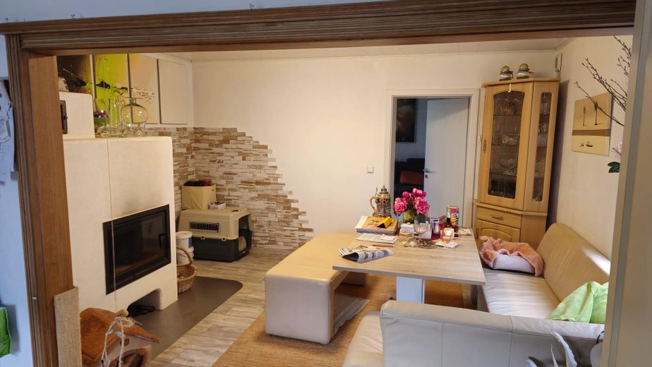 Eszimmer mit Kamin