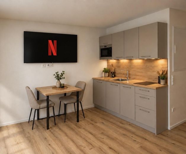 Erstbezug | voll möbliert | Einbauküche | Waschmaschine & Trockner | TV & Netflix inklusive – Foto 3