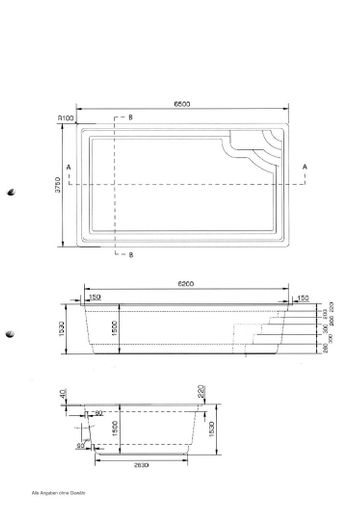Maße Schwimmbecken