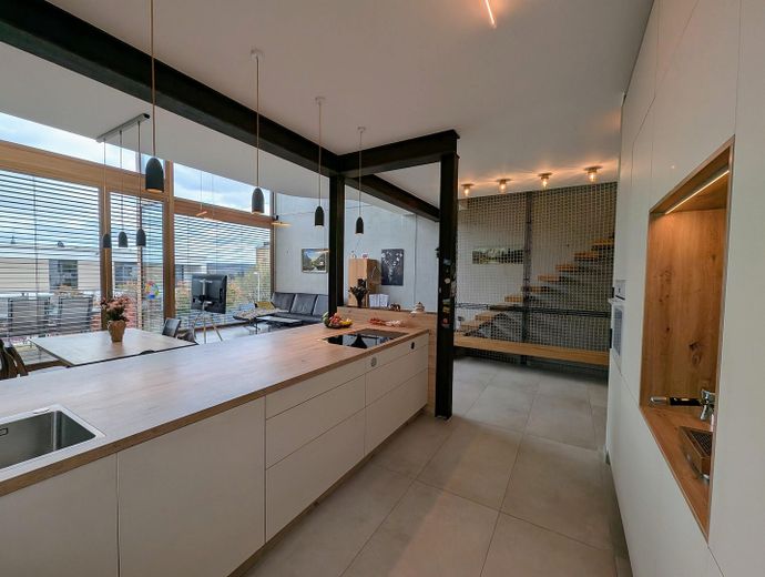 Hochwertiges Architektenhaus im Bauhausstil – Saarbrücken-Ensheim – Küche