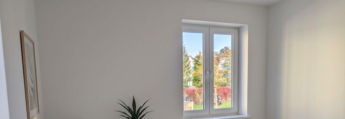 Moderne 2-Raum-Wohnung im Neubaustandard mit Terrasse – Bezugsfertig zum Verkauf – Schlafzimmer