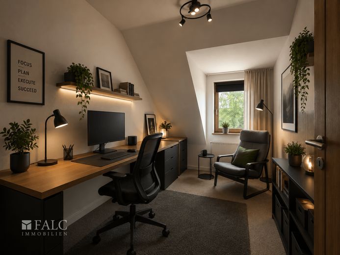 **Vermietetes Reihenmittelhaus**- FALC IMMOBILIEN – Bsp. Arbeitszimmer