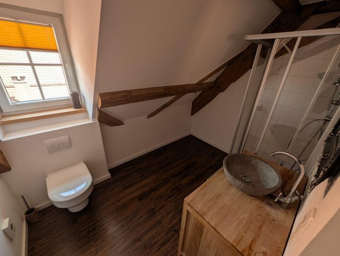 Traumhafte Altbau-Wohnung in ISNY/Allgäu - Stadtwohnung , ruhig – Oberes Bad