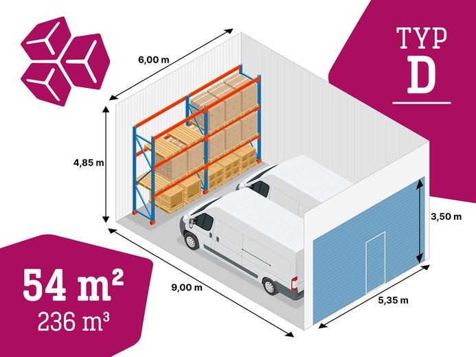 Magazzino capannone commerciale garage deposito a Reinfeld vicino a Lubecca, autostrada A1 – Lager mit 54qm in Reinfeld