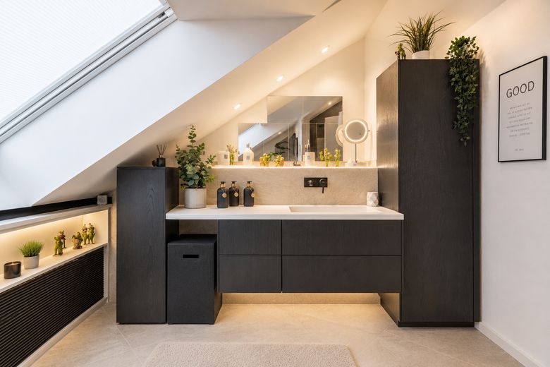 Architektur trifft Lebensqualität – Ihr exklusives Penthouse in Brunnthal/OT Faistenhaar – Masterbad