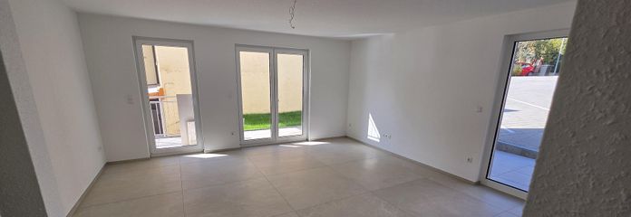 Spacious 4-Room New-Build Apartment in Ingersheim with Garden – Wohnzimmer