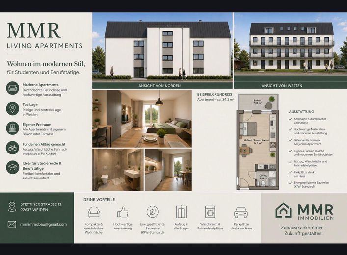 New-build 1-room apartment for rent – Projekt