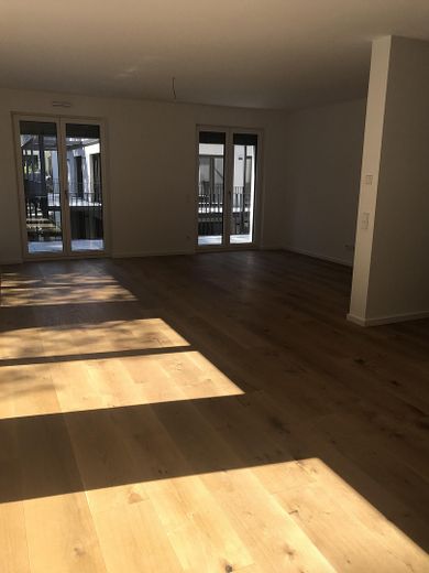 4 Zimmer Dreieich Buchschlag - Moderne Neubau-Wohnungen direkt am Wald – Wohnzimmer WHG süd