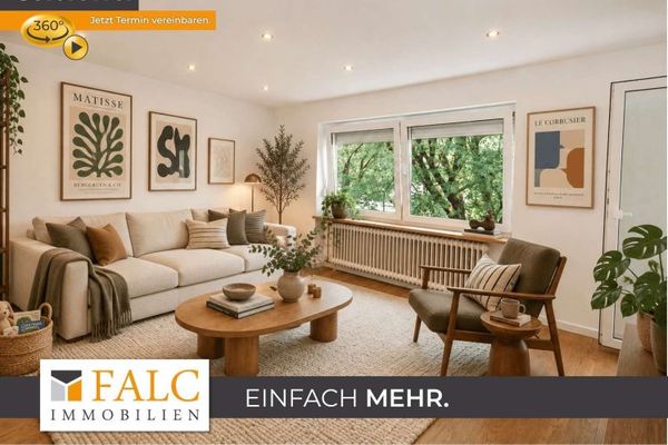 Ruhig, grün, hochwertig – sanierte 3-Zimmer-Wohnung mit Südwestbalkon