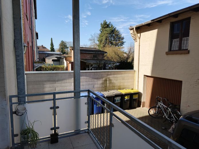 Altbauwohnung mit Balkon in idyllischer Lage an der Mittelriede – Blick vom neuen Balkon