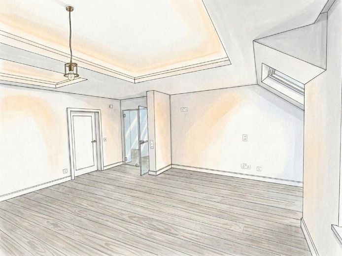 Appartamento di 5 locali recentemente ristrutturato sul Kaßberg – Blick vom Essbereich