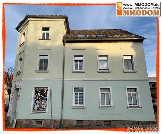 2-Zimmer-Wohnung in Zwickau-Oberplanitz im Dachgeschoss zu vermieten! – Hausansicht