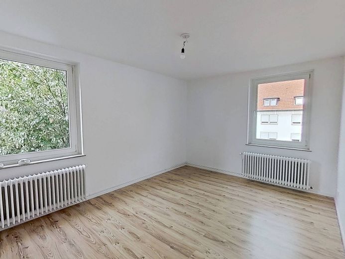 Gemütlichkeit&Modernität: 2-Zi.-Whg. mit Wannenbad in Bielefeld-Mitte – Ansicht I: Schlafzimmer