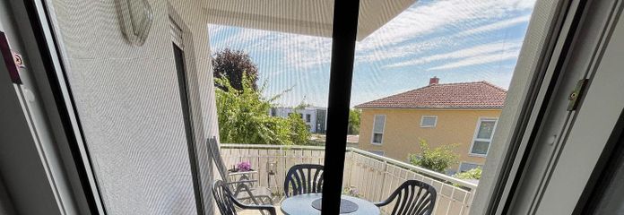 Balkon Zugang vom Wohnzimmer