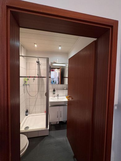 1,5-Zimmer möblierte Wohnung mit Balkon in zentraler Lage – Badezimmer mit Dusche