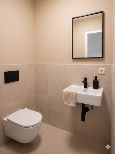 Frisch sanierte 3-Raum-Wohnung in ruhiger Lage – Gäste WC