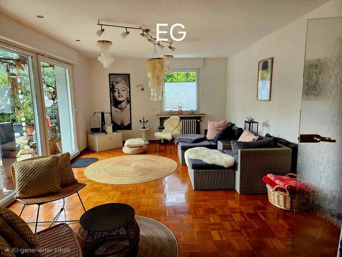 Top gepflegtes Haus*traumhafter Garten*zentrumsnah & naturverbundener Stadtteil Köln*3 Wohnkonzepte – EG WZ Ausgang Terasse & Garten