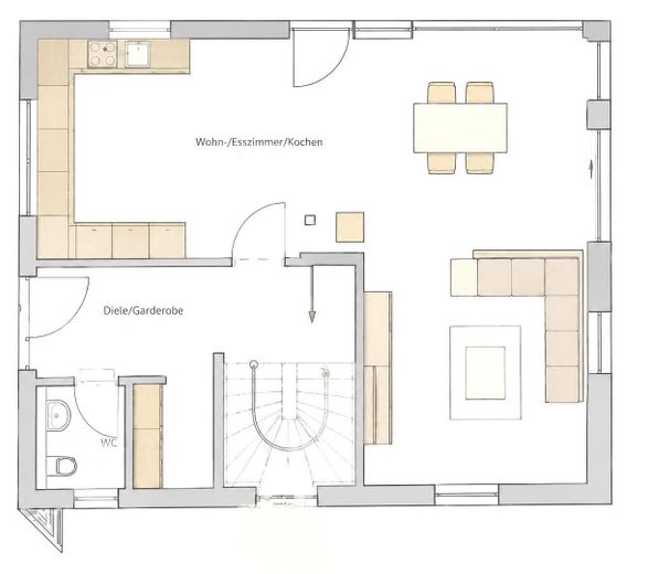 Neuw. Wohntraum mit Wellnessgarten in ruhiger Lage - Nahe A94 – EG Grundriss