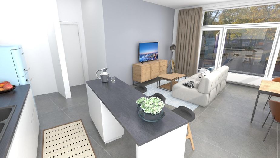 Kernsaniert und barrierefrei - 2,5-Zimmer-Wohnung mit top Anbindung – Wohn- und Esszimmer