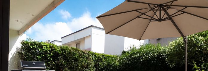 Provisionsfrei: Hochwertige 3-Zimmer-Wohnung mit Balkon, Terrasse, Garten und Sauna – TERRASSE/GARTEN
