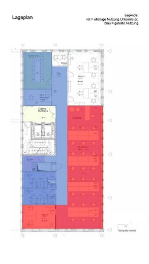 Grundriss Bürofläche