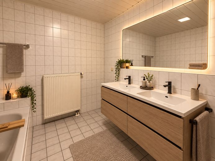 Wohnen am Rathaus - Großzügige Eigentumswohnung im Herzen von Haßloch – Bad - Beispiel