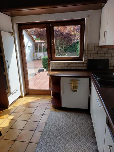 Küche Ausgang zur Terrasse